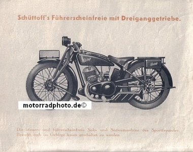 Preview: Schüttoff Motorrad Prospekt 8 Seiten 1930  sc-p30
