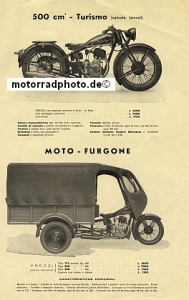 Preview: Della Ferrera Motorrad Prospekt 4 Seiten 1938  dellafe-p38