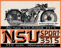 NSU Motorrad Plakat Motiv 351 S 1934   nsu-po05