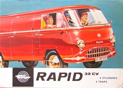 Tempo Lieferwagen Prospekt Rapid (Wiking) 8 Seiten 1957  temp-p57