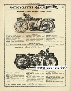 Preview: Genial Lucifer  Motorrad Prospekt 4 Seiten 1931   gelu-p31