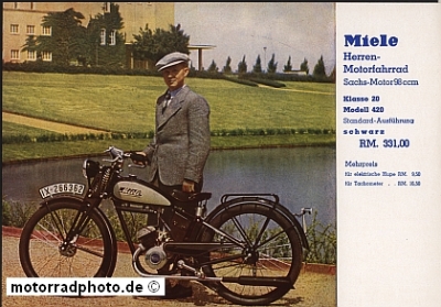 Preview: Miele Kleinmotorrad Prospekt 12 Seiten 1939  miel-p39