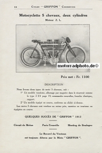 Preview: Griffon Motorrad + Fahrrad Prospekt 28 Seiten 1913 gri-p13