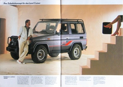 Preview: Toyota Landcruiser J7 Accessory Brochure 12 Pages 1986  toyo-zb-p86