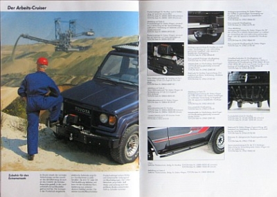 Preview: Toyota Landcruiser J7 Accessory Brochure 12 Pages 1986  toyo-zb-p86