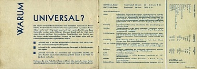 Preview: Universal Motorrad Prospekt   8 Seiten 1950  uni-p50