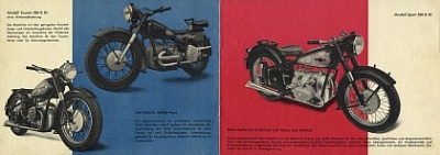 Preview: Universal Motorrad Prospekt   8 Seiten 1950  uni-p50