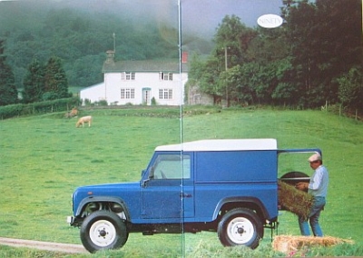 Preview: Land-Rover Automobil Brochure Typ 90/110  24 Pages 1986 laro-op86