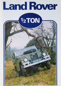 Land-Rover Automobil Brochure 1/2 TON Military 4 Pages 1980 laro-op80-2