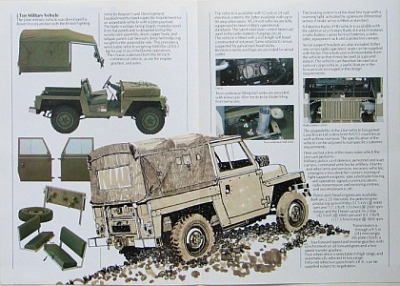 Preview: Land-Rover Automobil Brochure 1/2 TON Military 4 Pages 1980 laro-op80-2