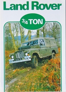 Land-Rover Automobil Brochure 3/4 TON Military 4 Pages 1980 laro-op80