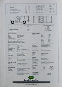 Land-Rover Automobil Prospekt 3/4 TON Militär 4 Seiten 1980 laro-op80