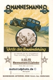 Mannesmann Automobil Plakat Motiv 1928  mann-po05-28