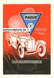 Mauser Automobil Plakat Motiv 1925 maus-po02-25