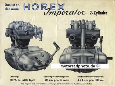 Preview: Horex Motorrad Prospekt Imperator  1956   ho-p56imp