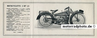 Preview: ABC- Gnome-Rhone Motorrad Prospekt 6 Seiten 1921  grh-p21