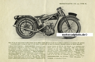 Preview: Gnome Rhone Motorrad Prospekt 16 Seiten 1927   grh-p27