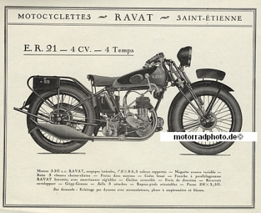 Preview: Ravat Motorrad Prospektmappe 12 Seiten 1931  rav-p31