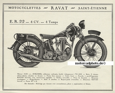 Preview: Ravat Motorrad Prospektmappe 12 Seiten 1931  rav-p31