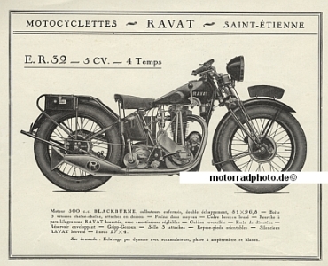Preview: Ravat Motorrad Prospektmappe 12 Seiten 1931  rav-p31