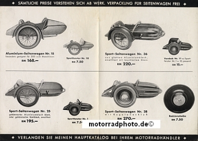 Preview: Steib Seitenwagen Prospekt 4 Seiten   1936   stei-p36