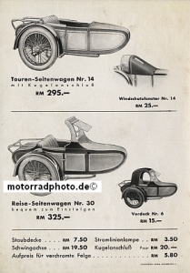 Preview: Steib Seitenwagen Prospekt 4 Seiten   1936   stei-p36