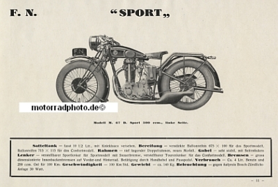 Preview: FN Motorrad Katalog 20 Seiten 1929/30   fn-p29/30