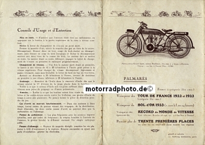 Preview: DFR Motorrad Prospekt 8 Seiten 1924  dfr-p24
