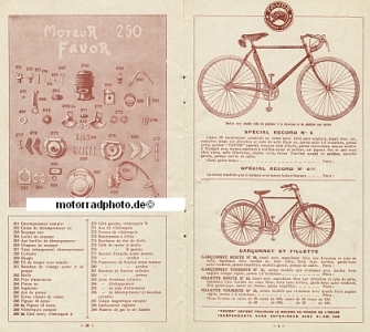 Preview: Favor Motorrad + Fahrrad Prospekt 28 Seiten 1928  fav-p28