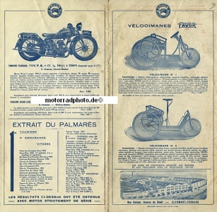 Preview: Favor Motorrad + Fahrrad Prospekt 10 Seiten 1933  fav-p33