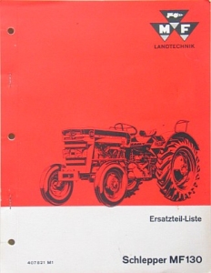 Massey Ferguson Schlepper  Ersatzteilliste Typ MF 130   1965   mf-et65