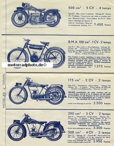 Preview: Motobecane Motorrad Prospekt  8 Seiten 1930 mobe-p30