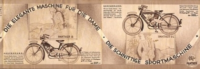 Preview: Panther Kleinmotorrad Prospekt 6 Seiten 1936 pant-d-p36