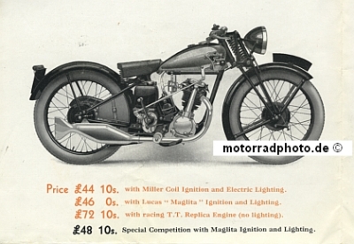 Preview: Grindlay Peerless Motorrad Prospekt 6 Seiten 1932  gripe-p32
