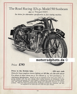 Preview: Sunbeam Motorrad Prospekt 22 Seiten 1931  su-p31