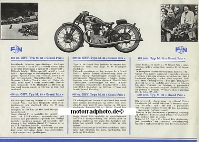 Preview: FN Herstal Motorrad Prospekt 20 Seiten 1937  fn-p37