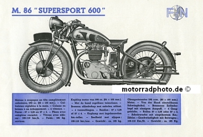 Preview: FN Herstal Motorrad Prospekt 18 Seiten 1938  fn-p38