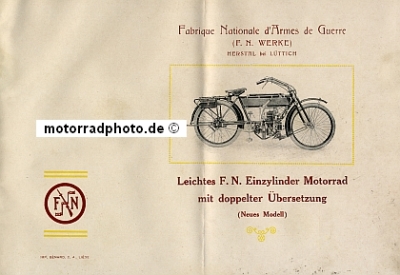 Preview: FN Herstal Motorrad Prospekt 28 Seiten 1914   fn-p14