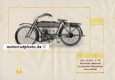 Preview: FN Herstal Motorrad Prospekt 28 Seiten 1914   fn-p14