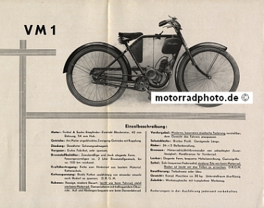 Preview: Hecker Motorrad Prospekt 6 Seiten 1927  hec-p27