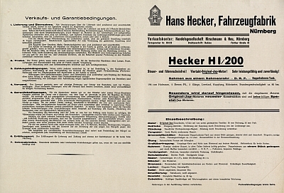 Preview: Hecker Motorrad Prospekt 4 Seiten 1929  hec-p29-2