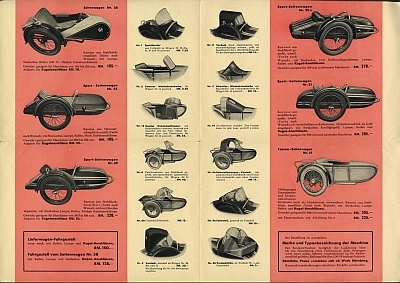 Preview: Steib Seitenwagen Prospekt 8 Seiten 1936  stei-p36-2