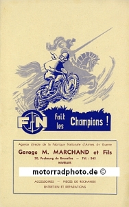 FN Herstal Motorcycle Brochure 1955  4 Pages  fn-p55