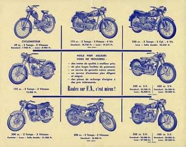 Preview: FN Herstal Motorcycle Brochure 1955  4 Pages  fn-p55