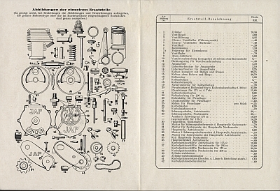 Preview: JAP Motor Ersatzteilliste 4 Seiten 1930   jap-etl30