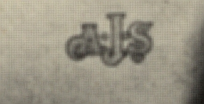 Preview: AJS Motorrad Foto T.T. 2 Zyl. Rennmaschine  1939  ajs-f19