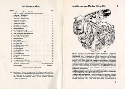 Preview: Zündapp Motorrad Betriebsanleitung K 500 / K800  1935  z-balk35