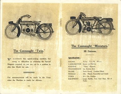 Preview: The Connaught Motorrad Prospekt 1915 16 Seiten  conn-op15