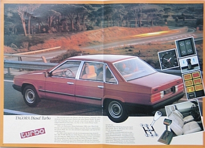 Preview: Talbot Tagora Automobil Prospekt  1983  tal-op832 Preview: Talbot Tagora Automobil Prospekt  1983  tal-op832