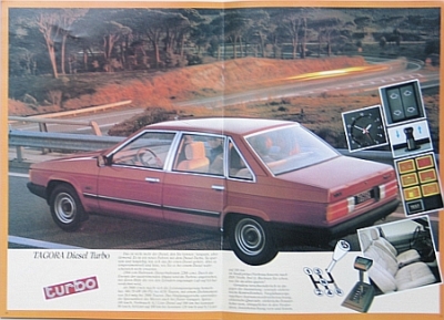 Talbot Tagora Automobil Prospekt  1983  tal-op832